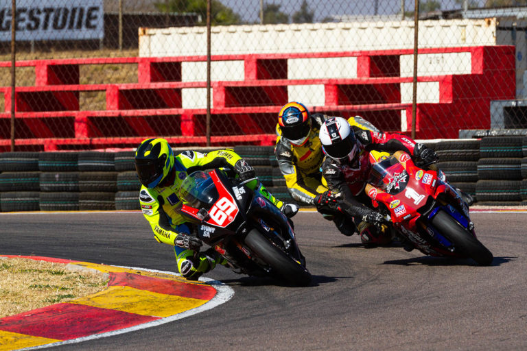 David McFadden leads Clint Seller and Garrick Vlok